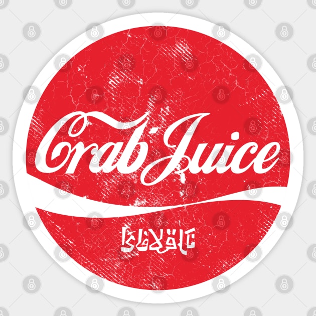 Crab Juice Cola Logo The Simpsons Sticker TeePublic